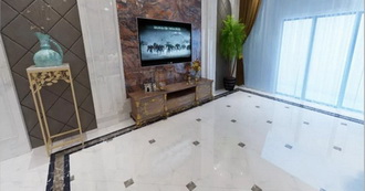 Porcelain tiles 720 degrees to let you foresee the home, this VR pano...